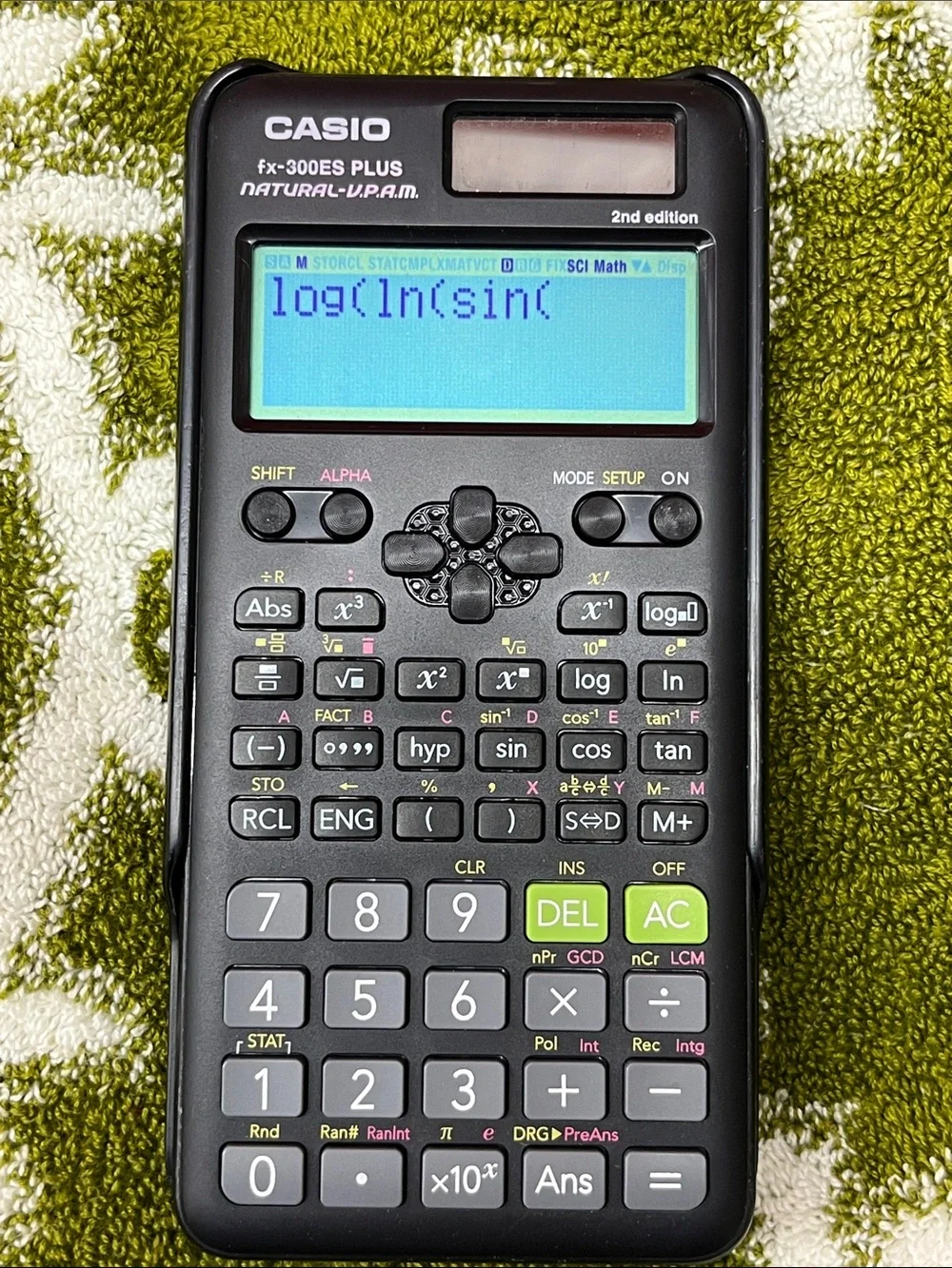 Casio fx-300ES PLUS Scientific Calculator in Black with Green Accent